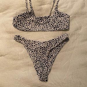 White Spotted Bikini